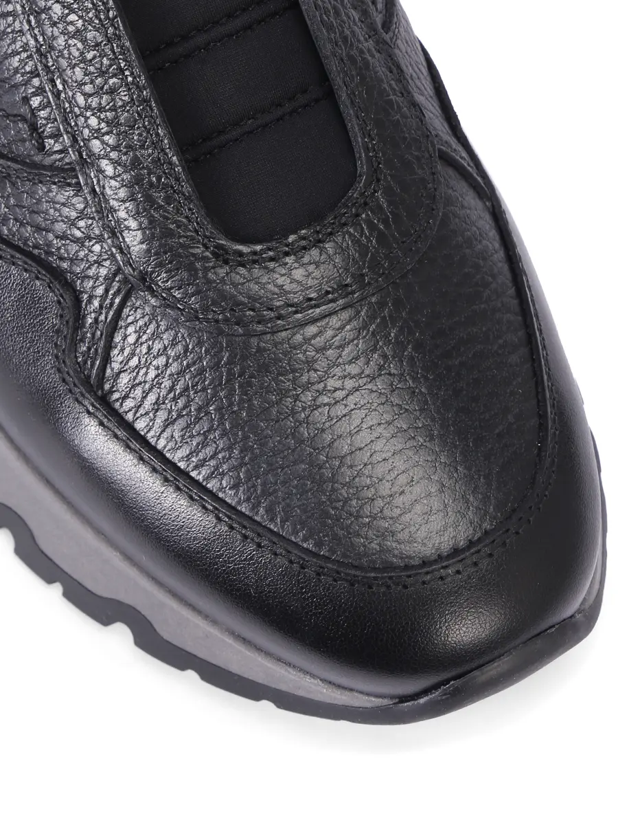 Кроссовки кожаные на меху