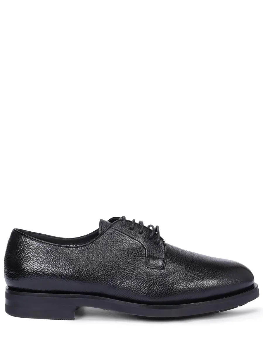 Дерби кожаные на меху