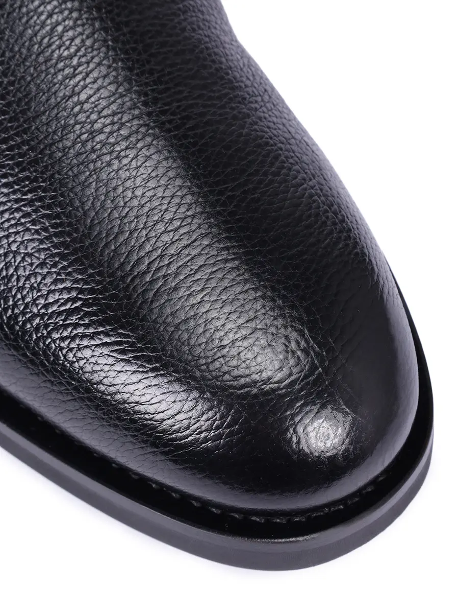 Дерби кожаные на меху