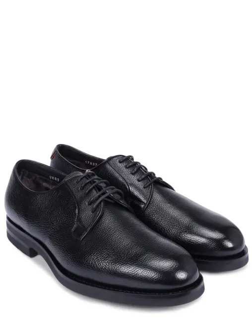 Дерби кожаные на меху SANTONI
