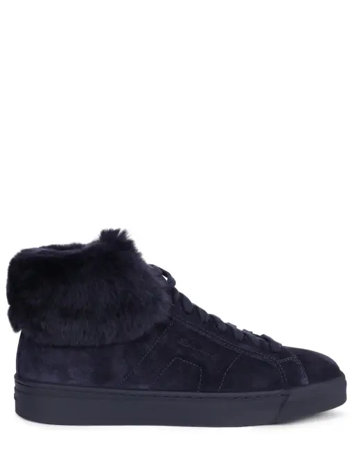 Кеды замшевые на меху SANTONI