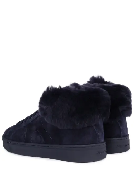 Кеды замшевые на меху SANTONI
