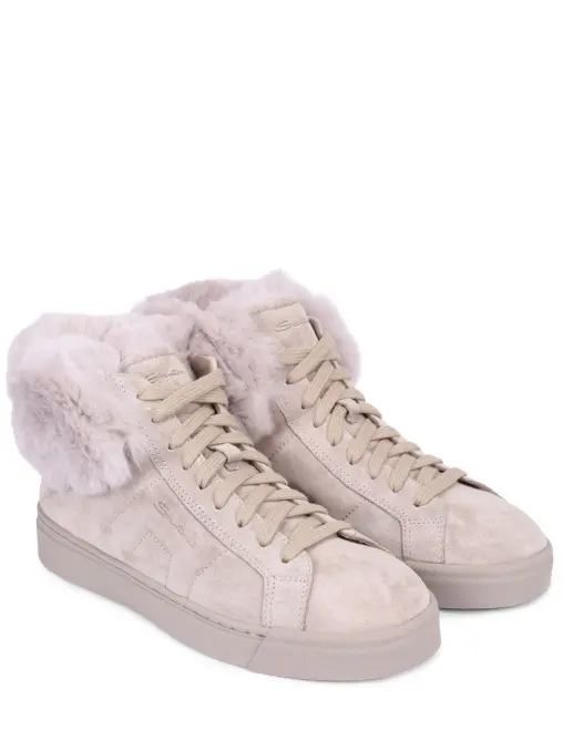 Кеды замшевые на меху SANTONI