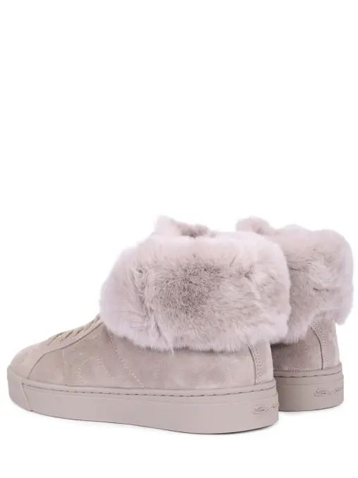 Кеды замшевые на меху SANTONI