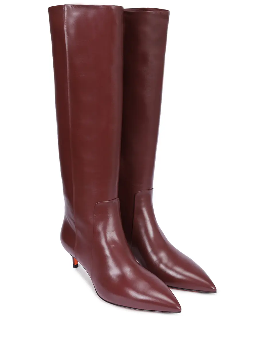 Сапоги кожаные