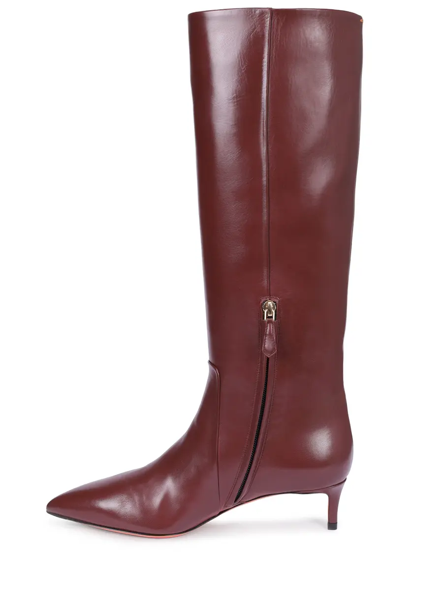 Сапоги кожаные