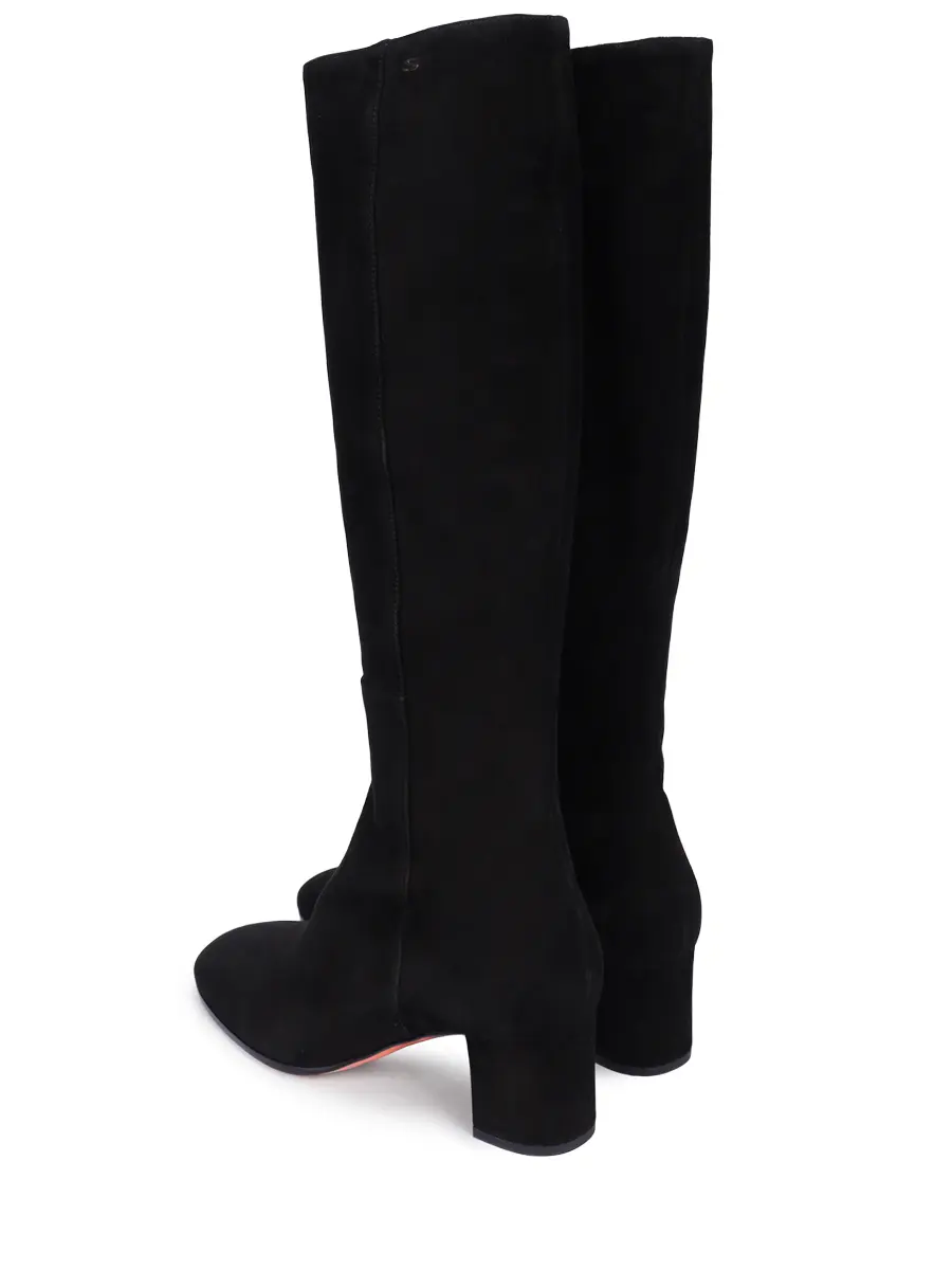 Сапоги замшевые