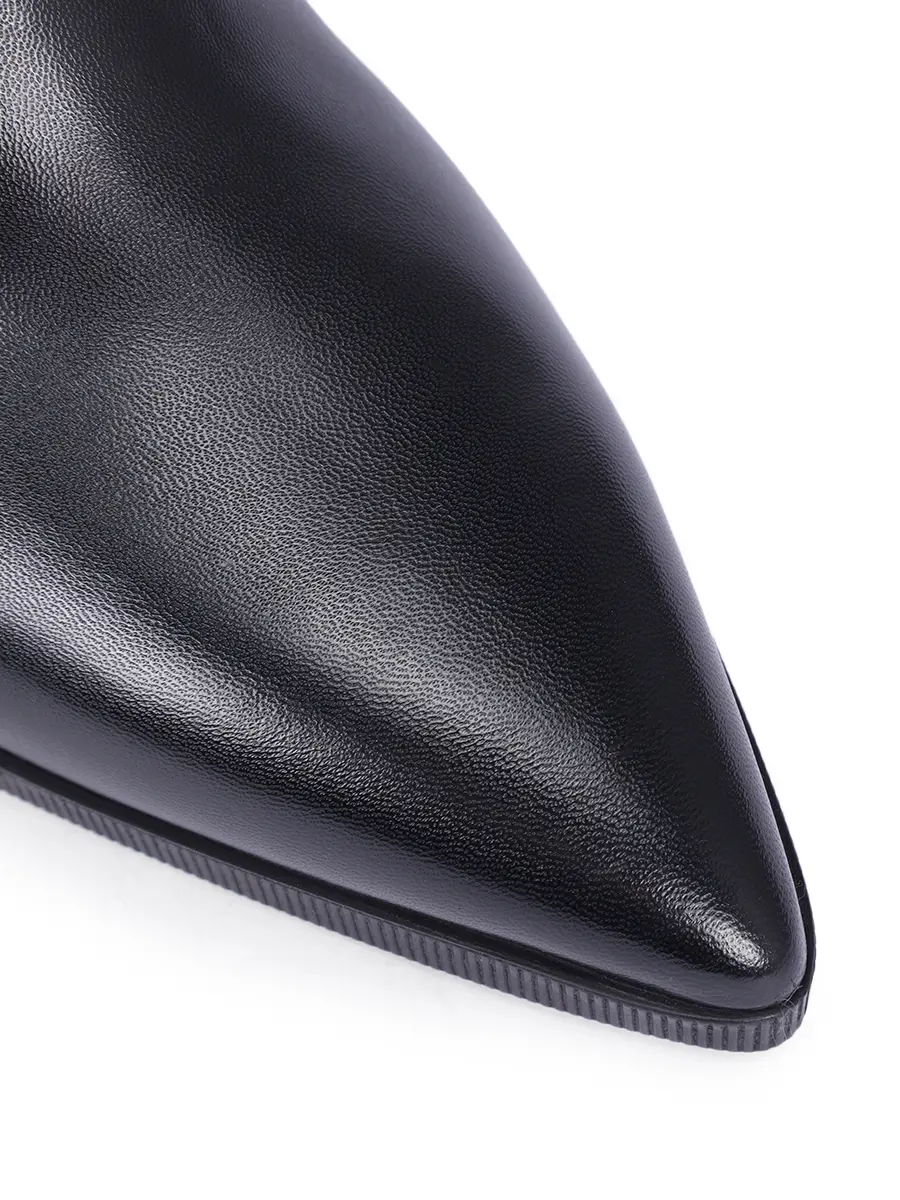 Ботильоны кожаные