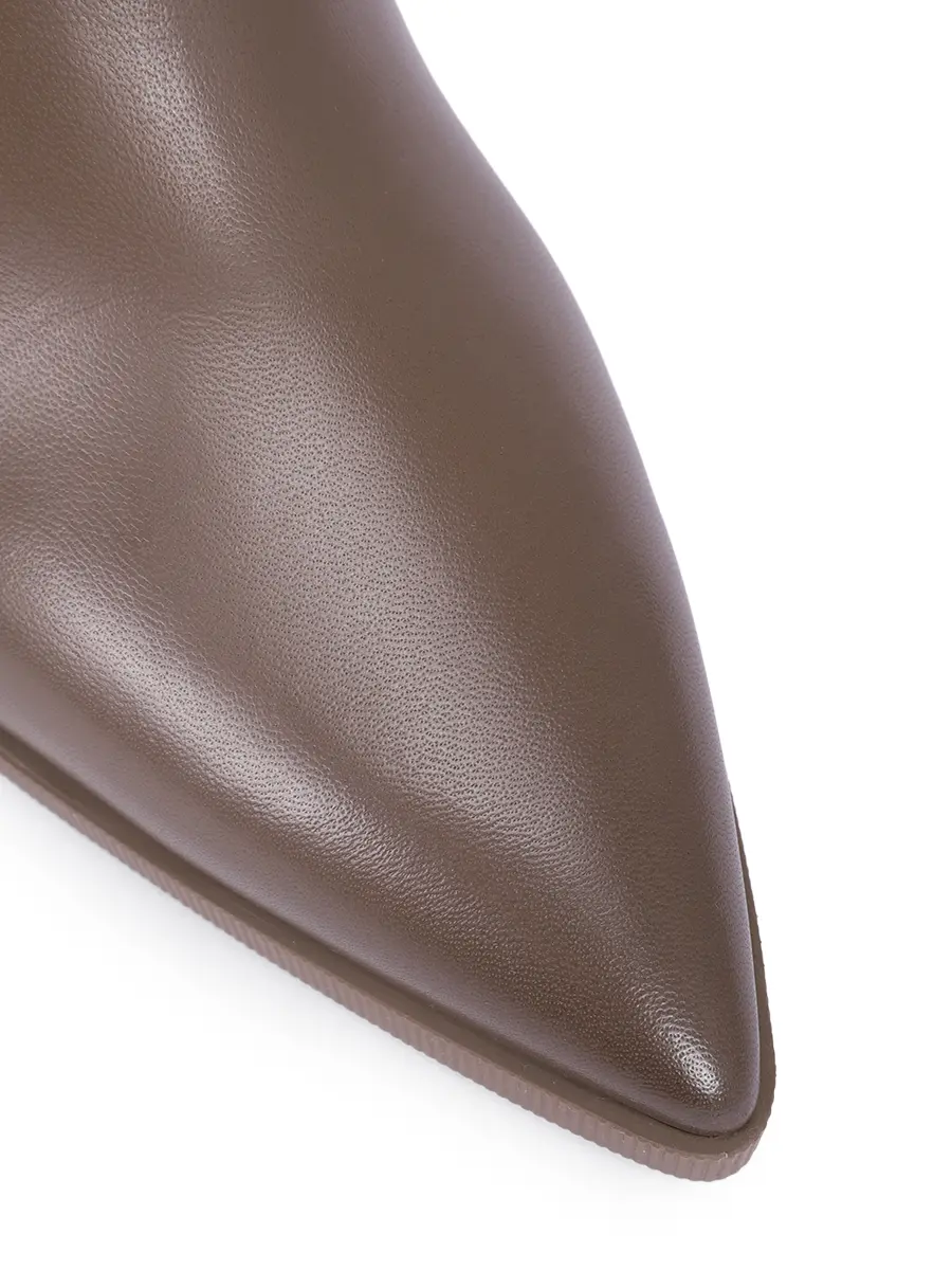 Ботильоны кожаные