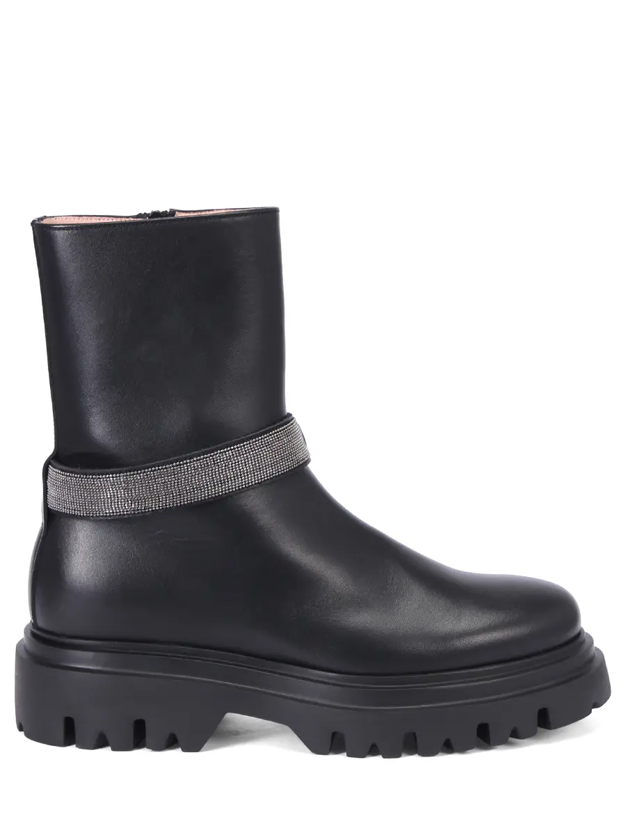 Ботинки кожаные