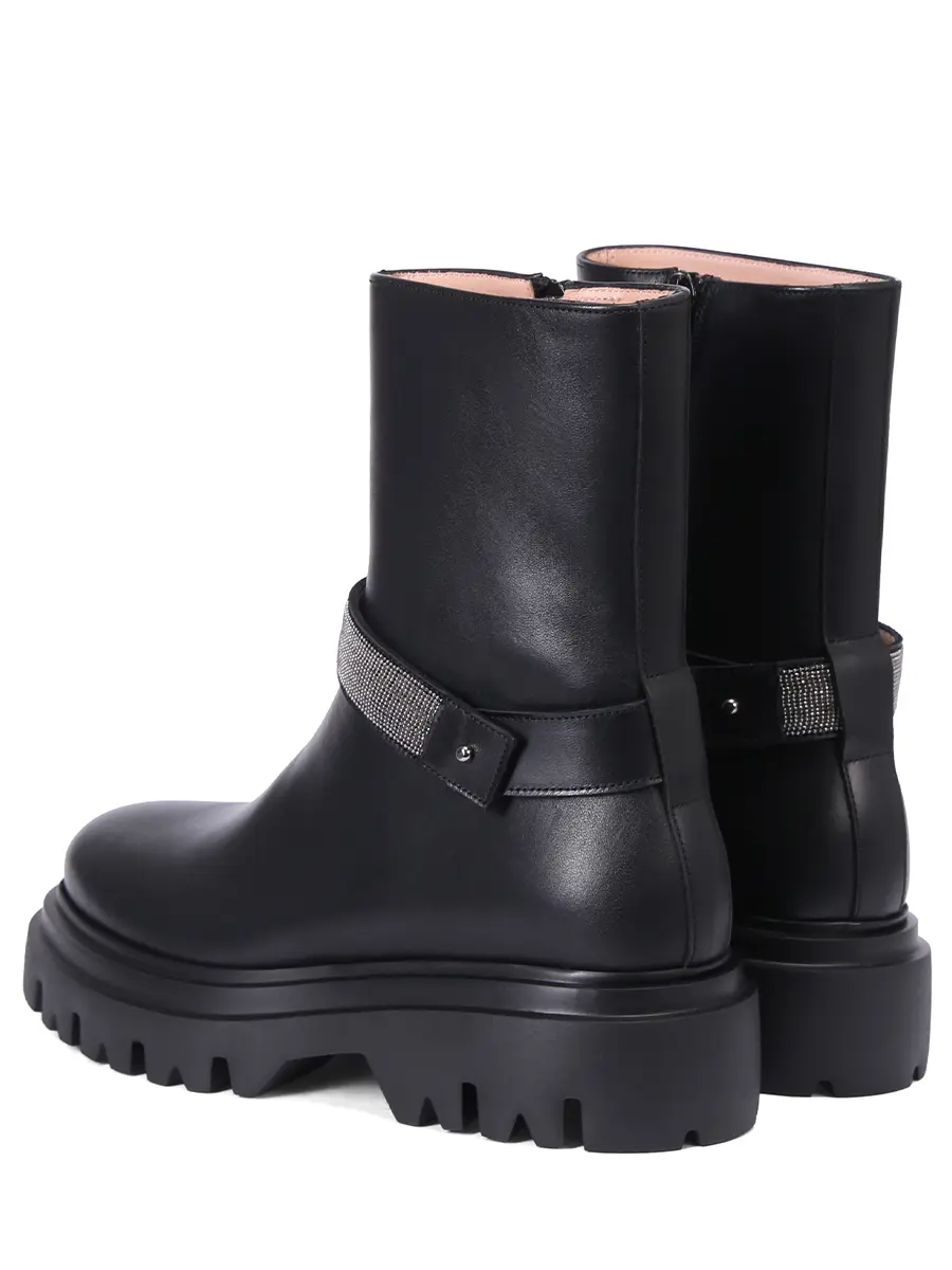 Ботинки кожаные