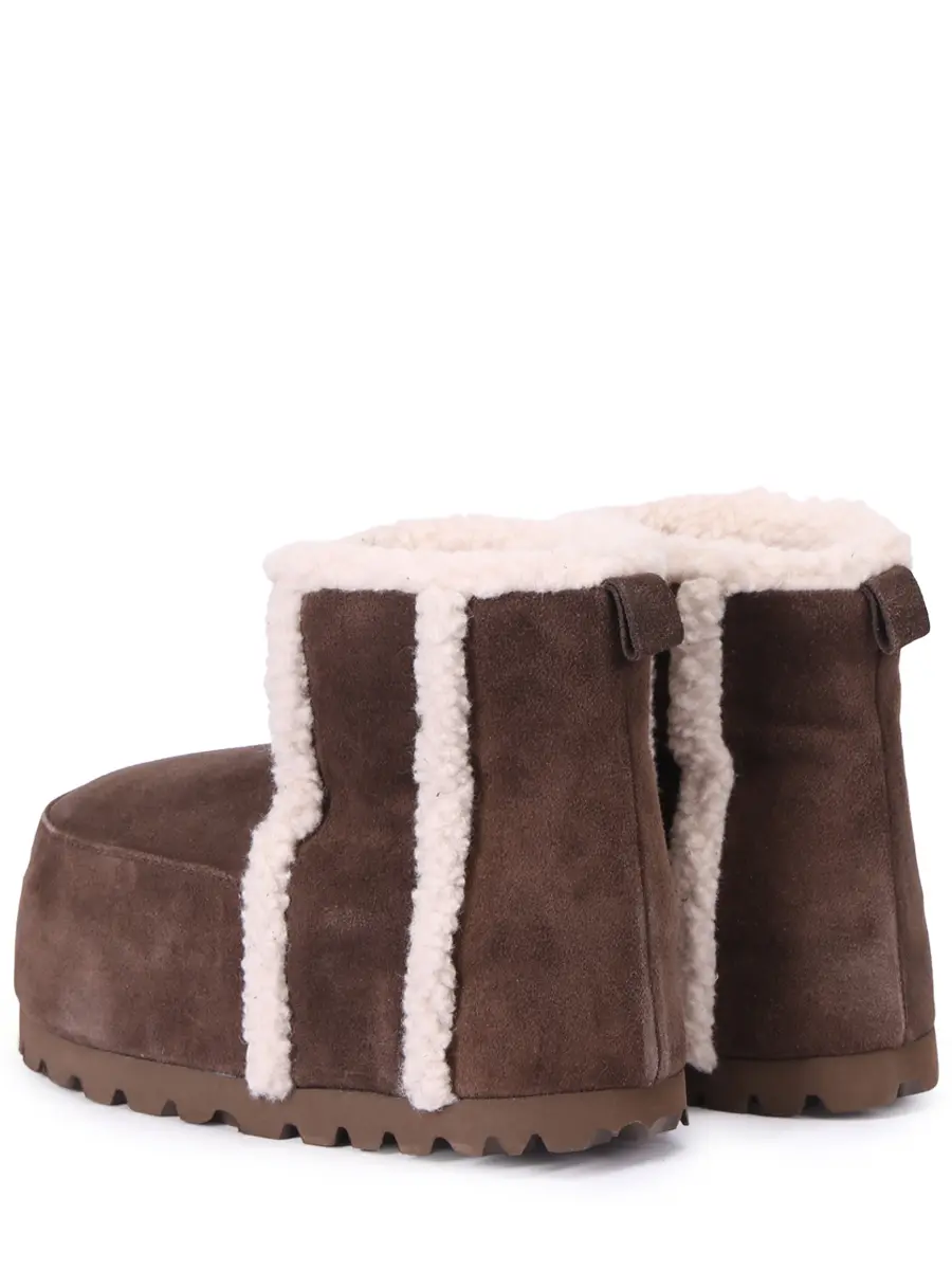 Ботинки замшевые на меху