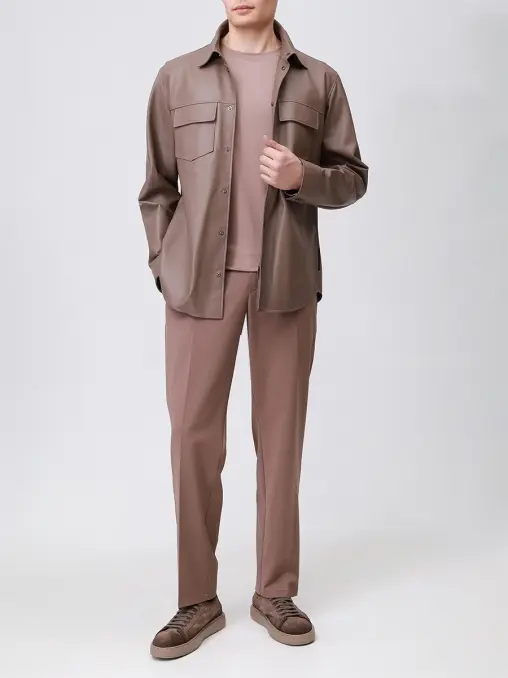 Рубашка кожаная Olli BOGNER