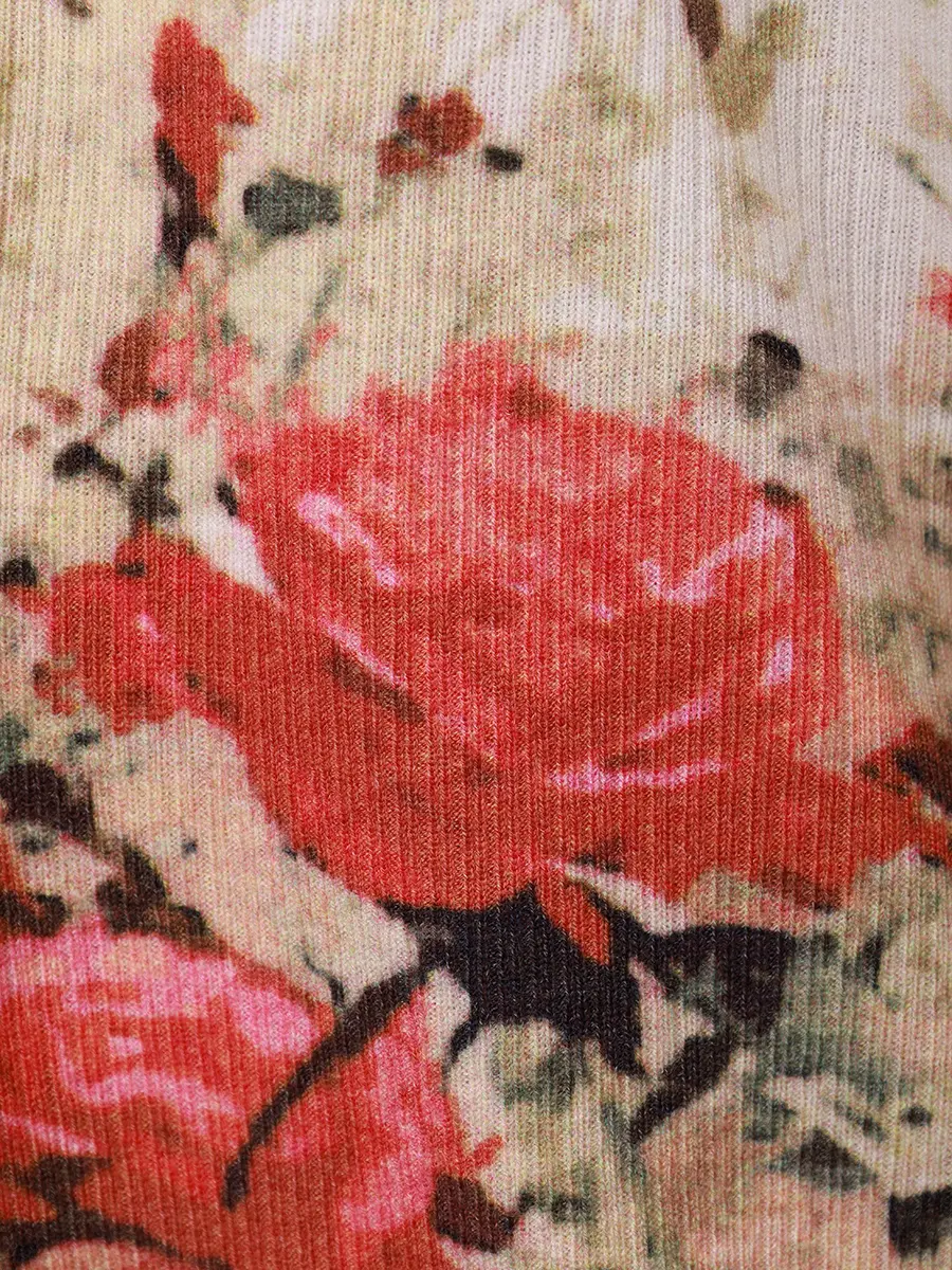 Кардиган с цветочным принтом