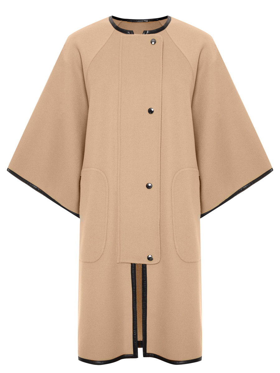 Пончо шерстяное