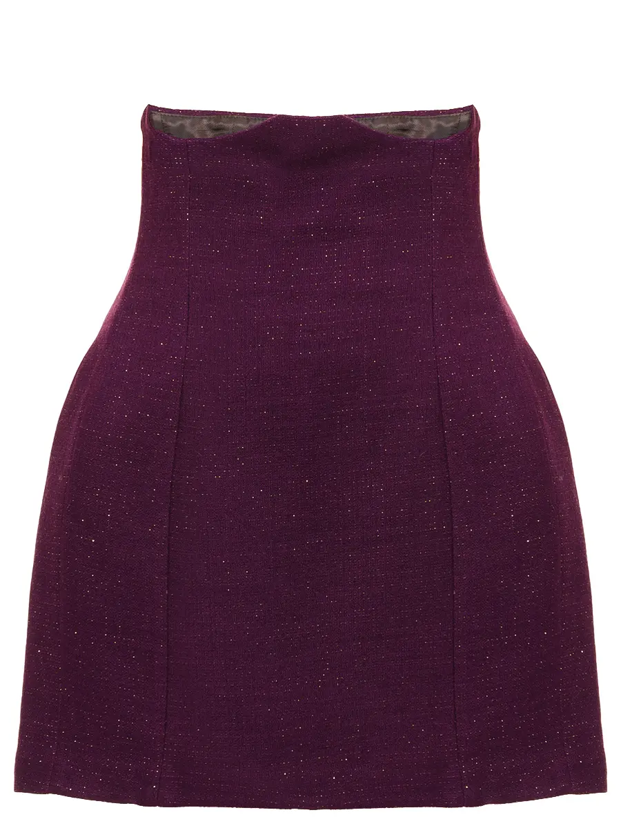 Юбка-корсет шерстяная с люрексом