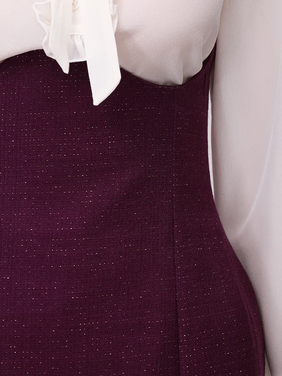 Юбка-корсет шерстяная с люрексом