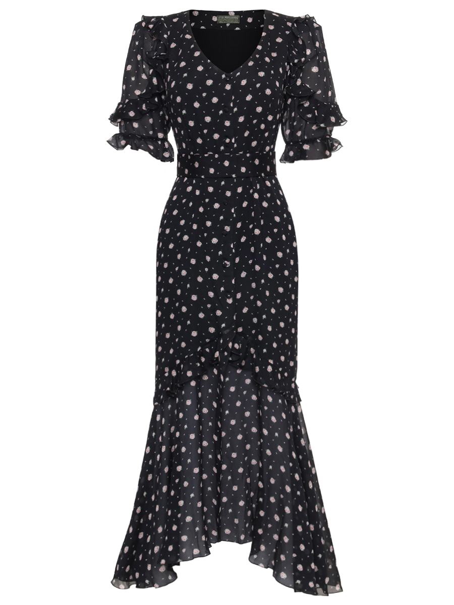 Платье шелковое