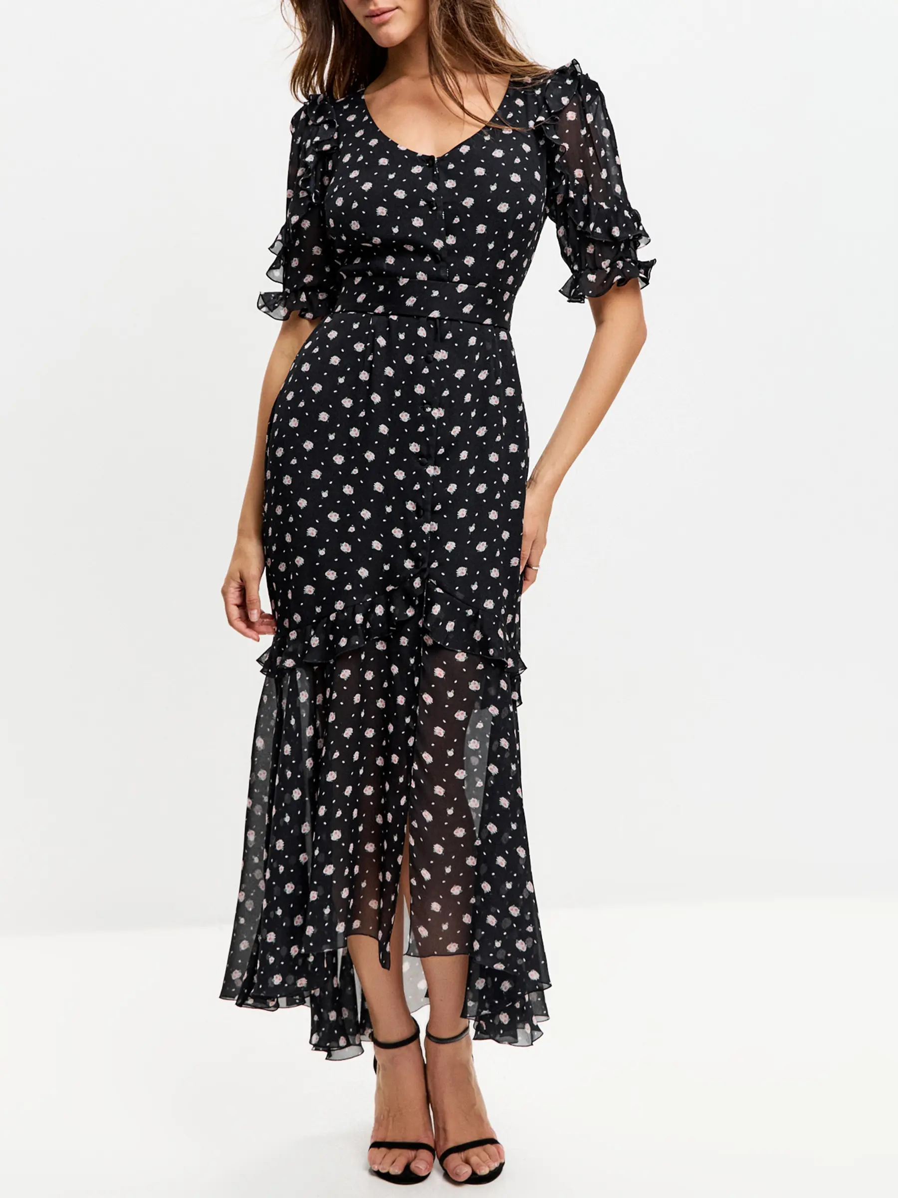 Платье шелковое