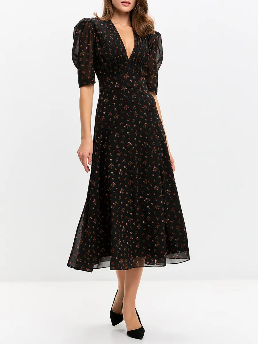 Платье с принтом