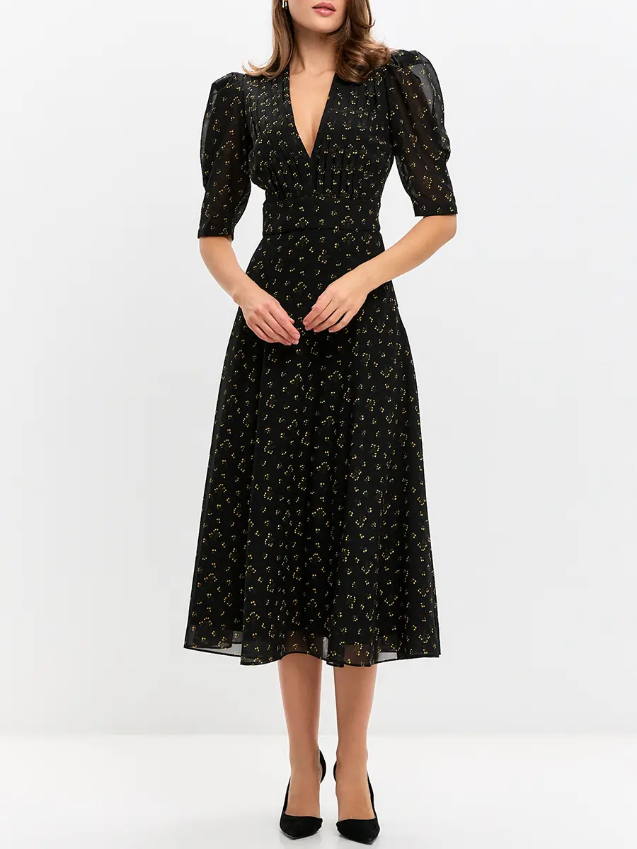 Платье с принтом