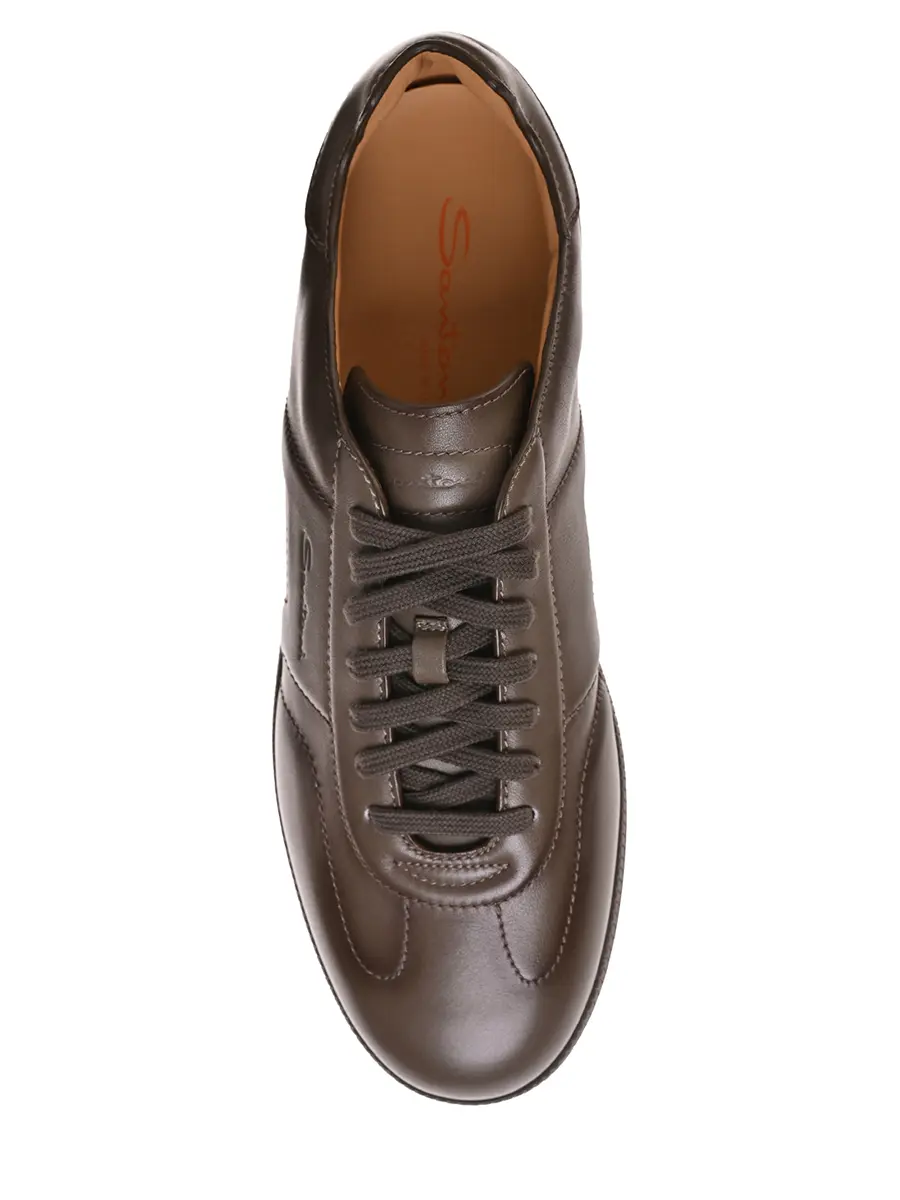 Кроссовки кожанные