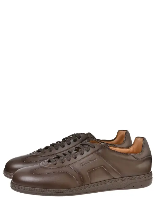Кроссовки кожанные SANTONI
