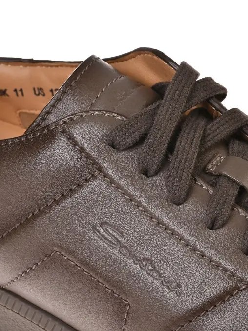 Кроссовки кожанные SANTONI
