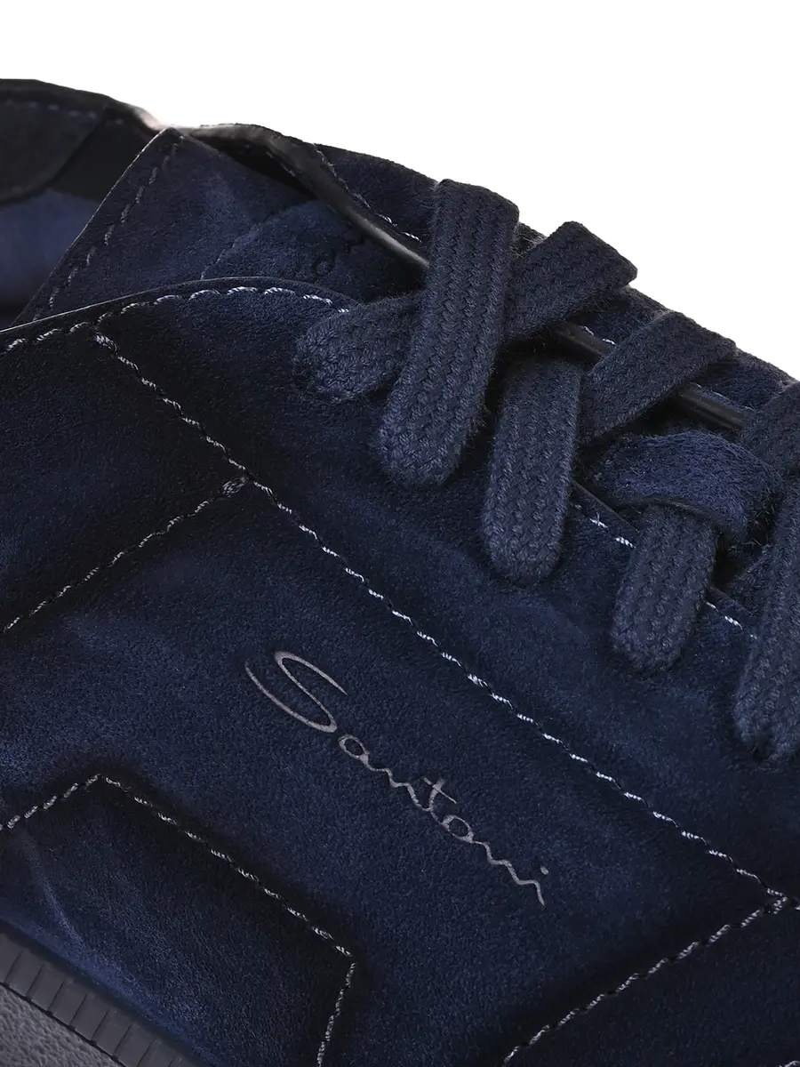 Кроссовки замшевые