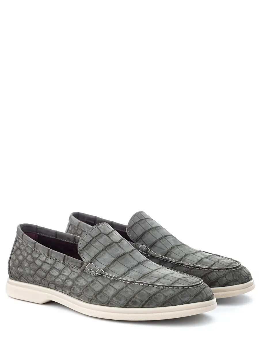 Лоферы из кожи крокодила