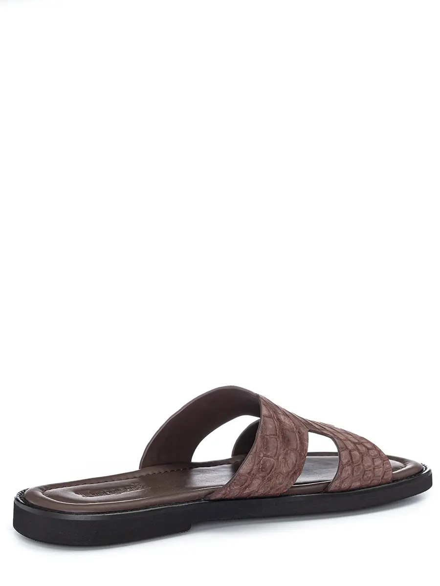Шлепанцы из кожи крокодила