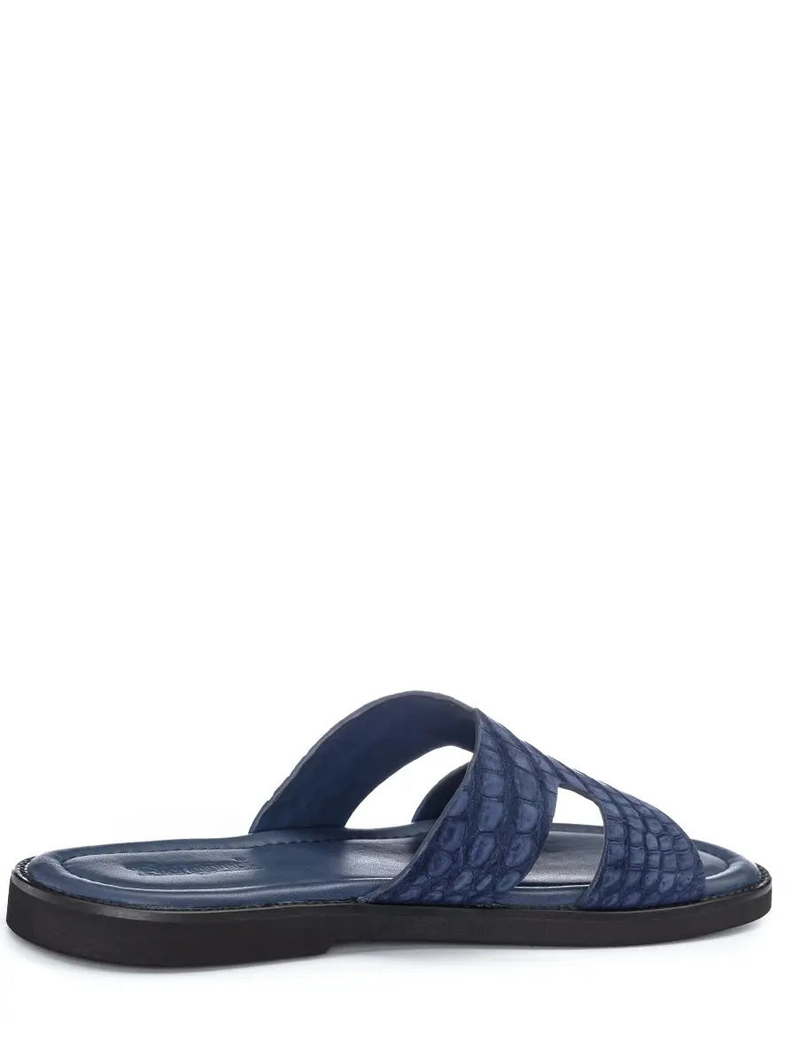 Шлепанцы из кожи крокодила