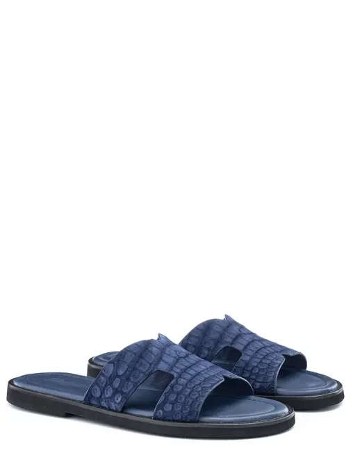Шлепанцы из кожи крокодила FARGONI