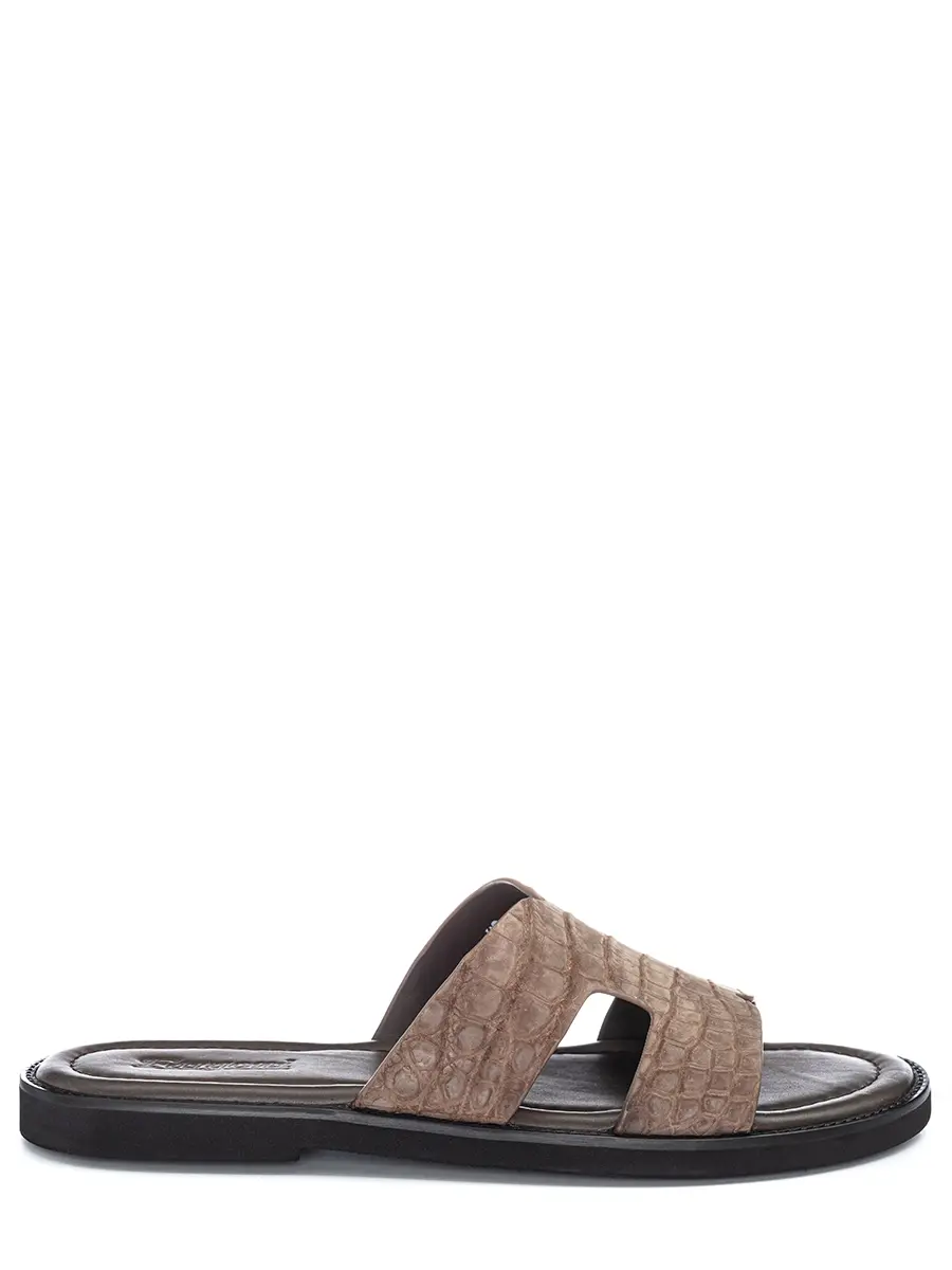 Шлепанцы из кожи крокодила