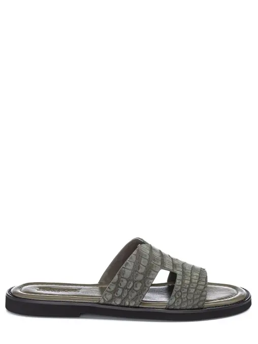 Шлепанцы из кожи крокодила FARGONI