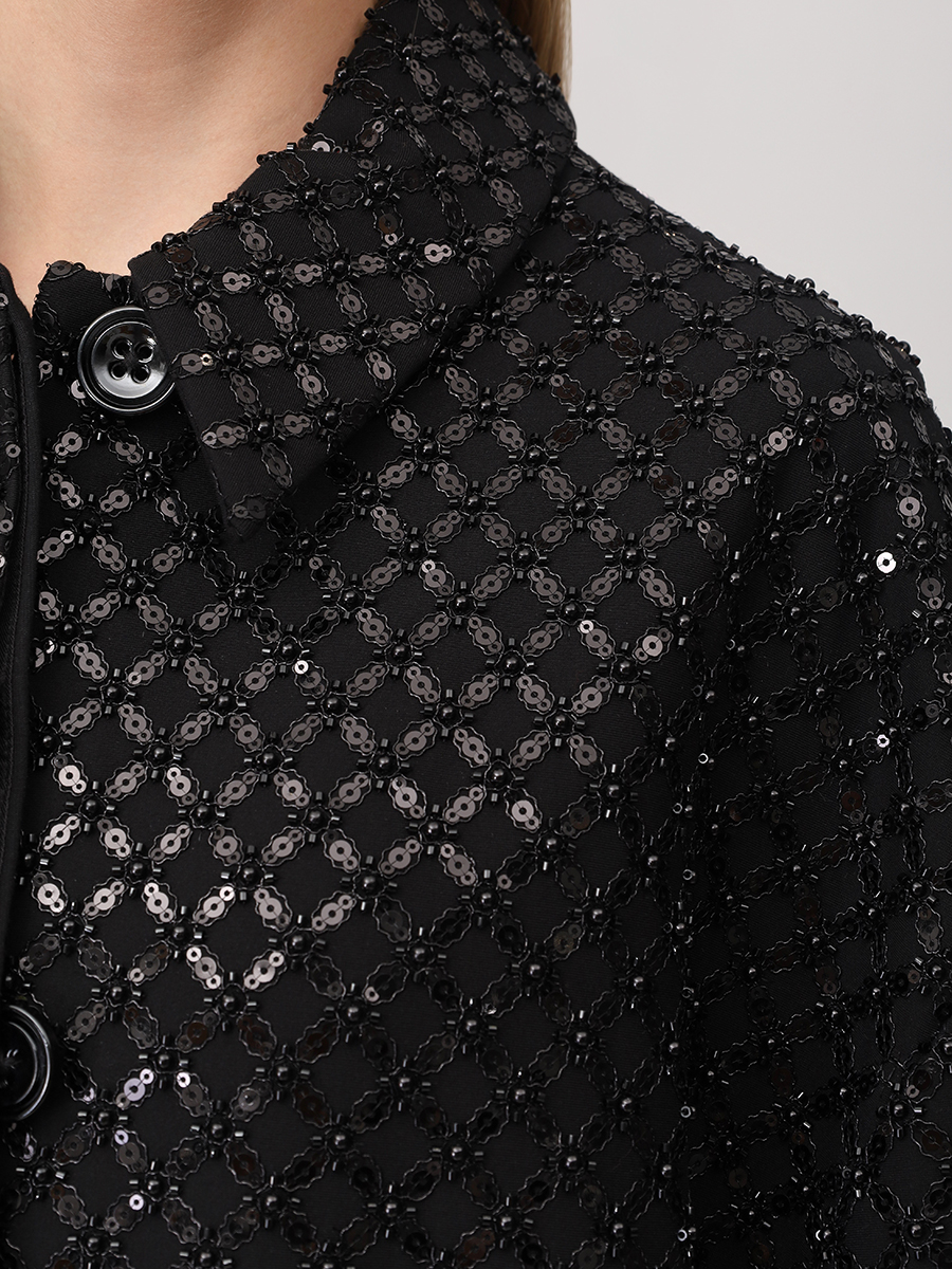 Пальто с пайетками