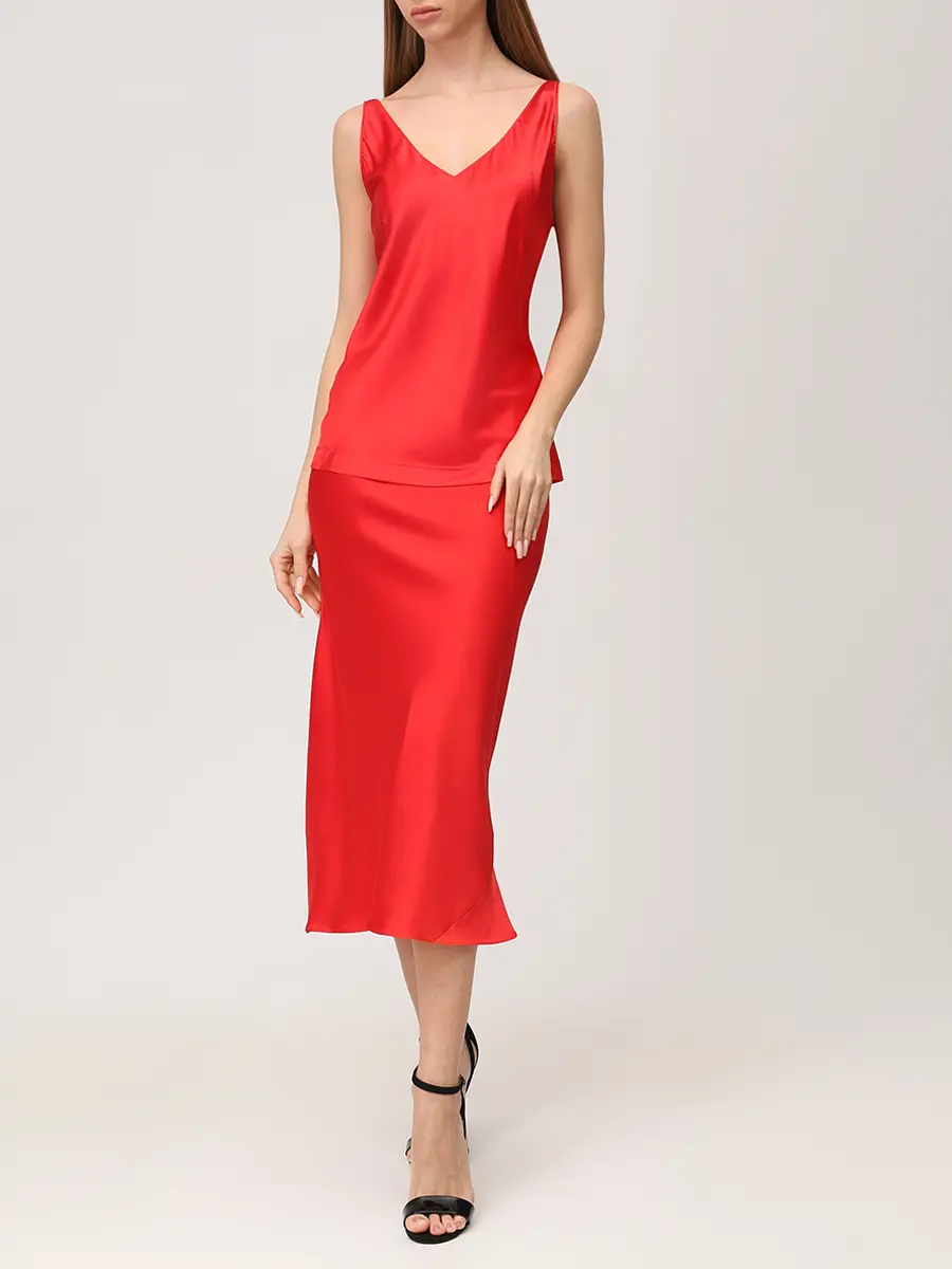 Юбка шелковая