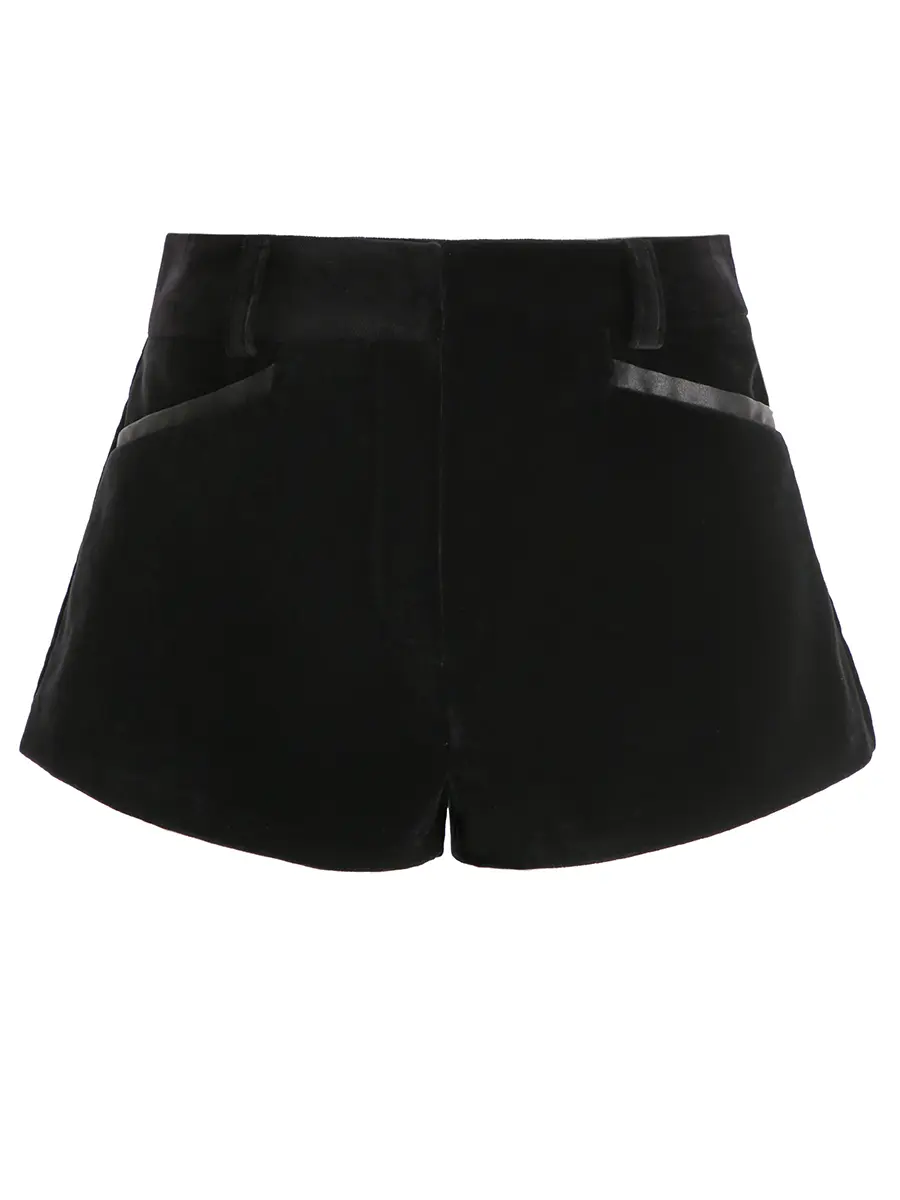 Шорты бархатные