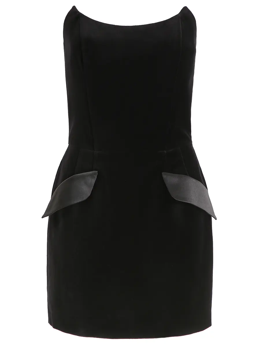 Платье бархатное