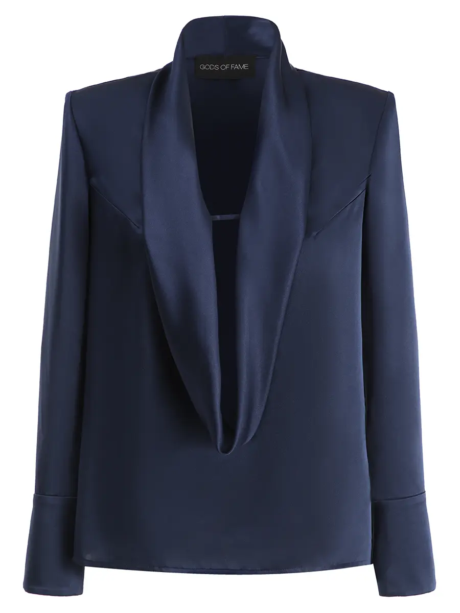 Блуза атласная