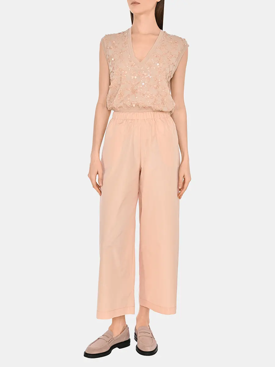 Брюки однотонные