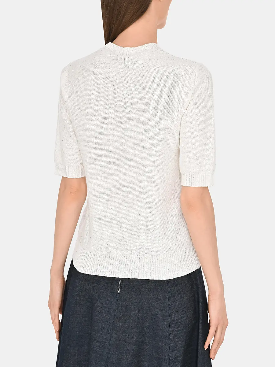 Джемпер из хлопка и льна