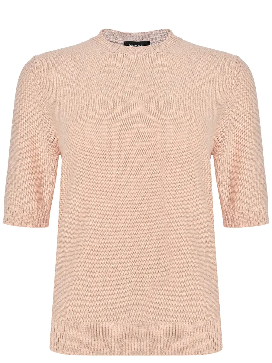 Джемпер из хлопка и льна