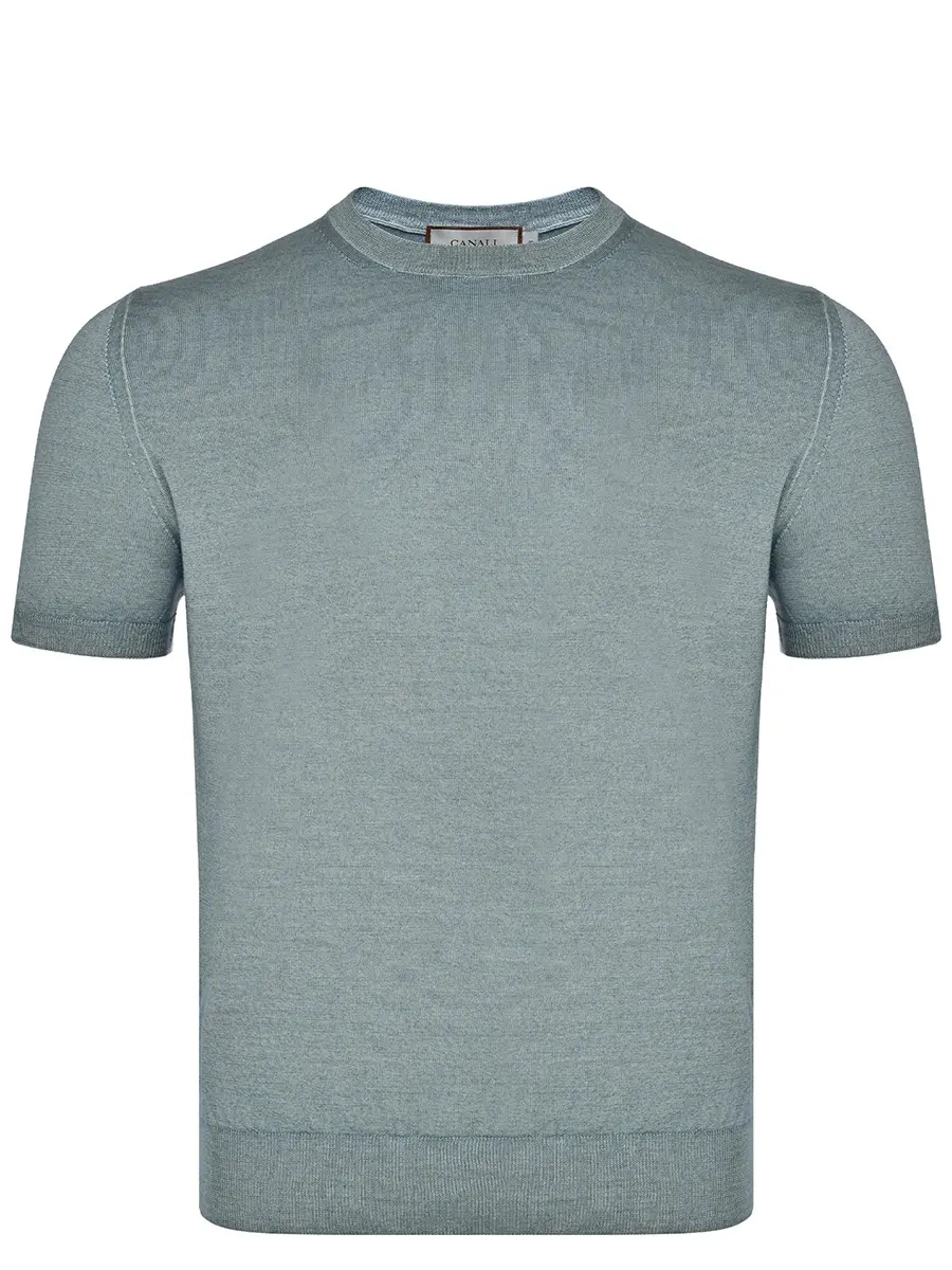 Футболка из шерсти и шелка