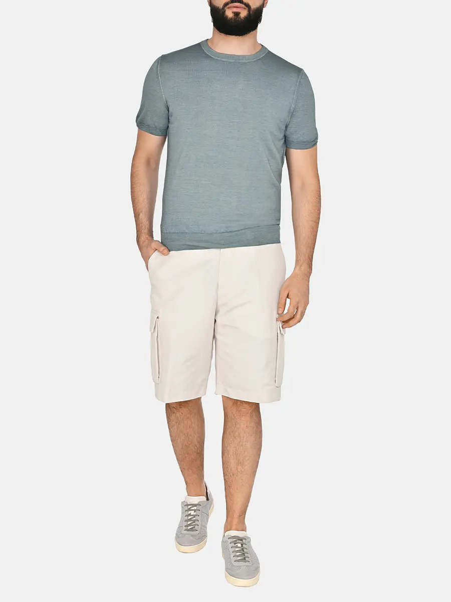 Футболка из шерсти и шелка