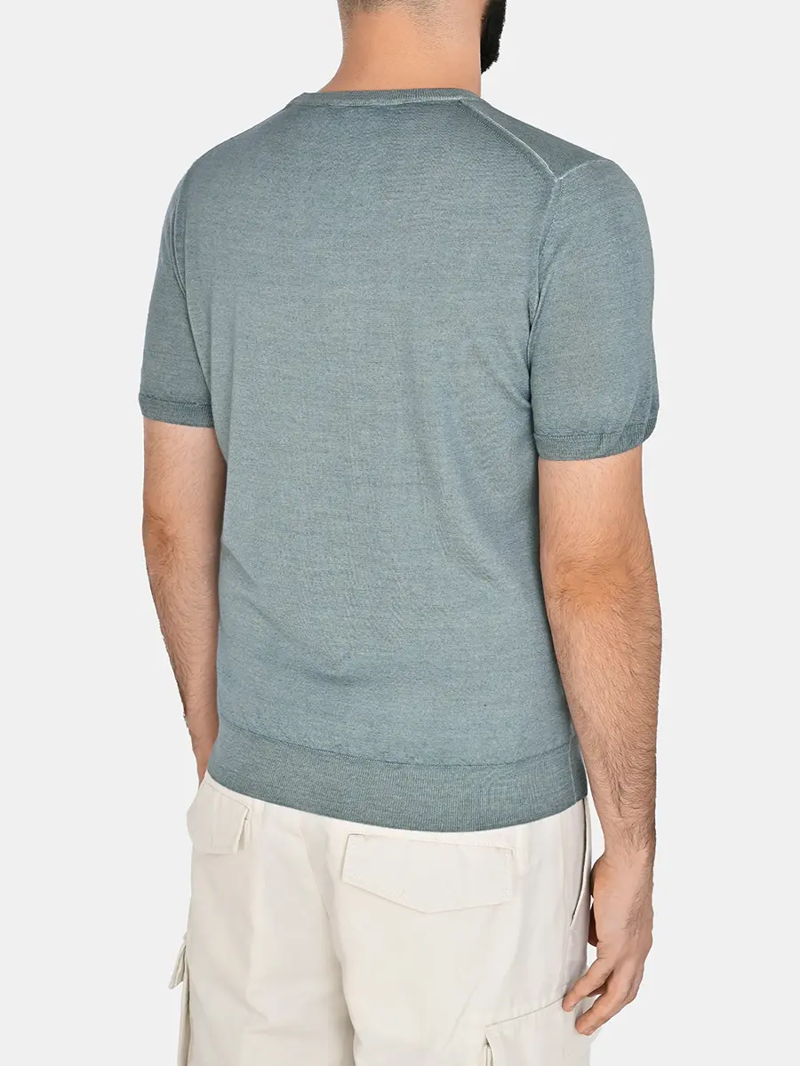 Футболка из шерсти и шелка