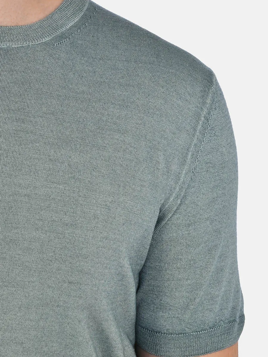 Футболка из шерсти и шелка