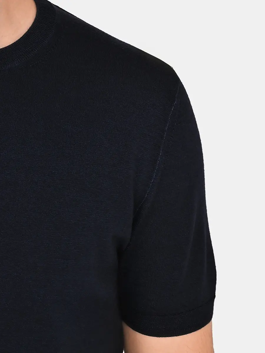 Футболка из шерсти и шелка