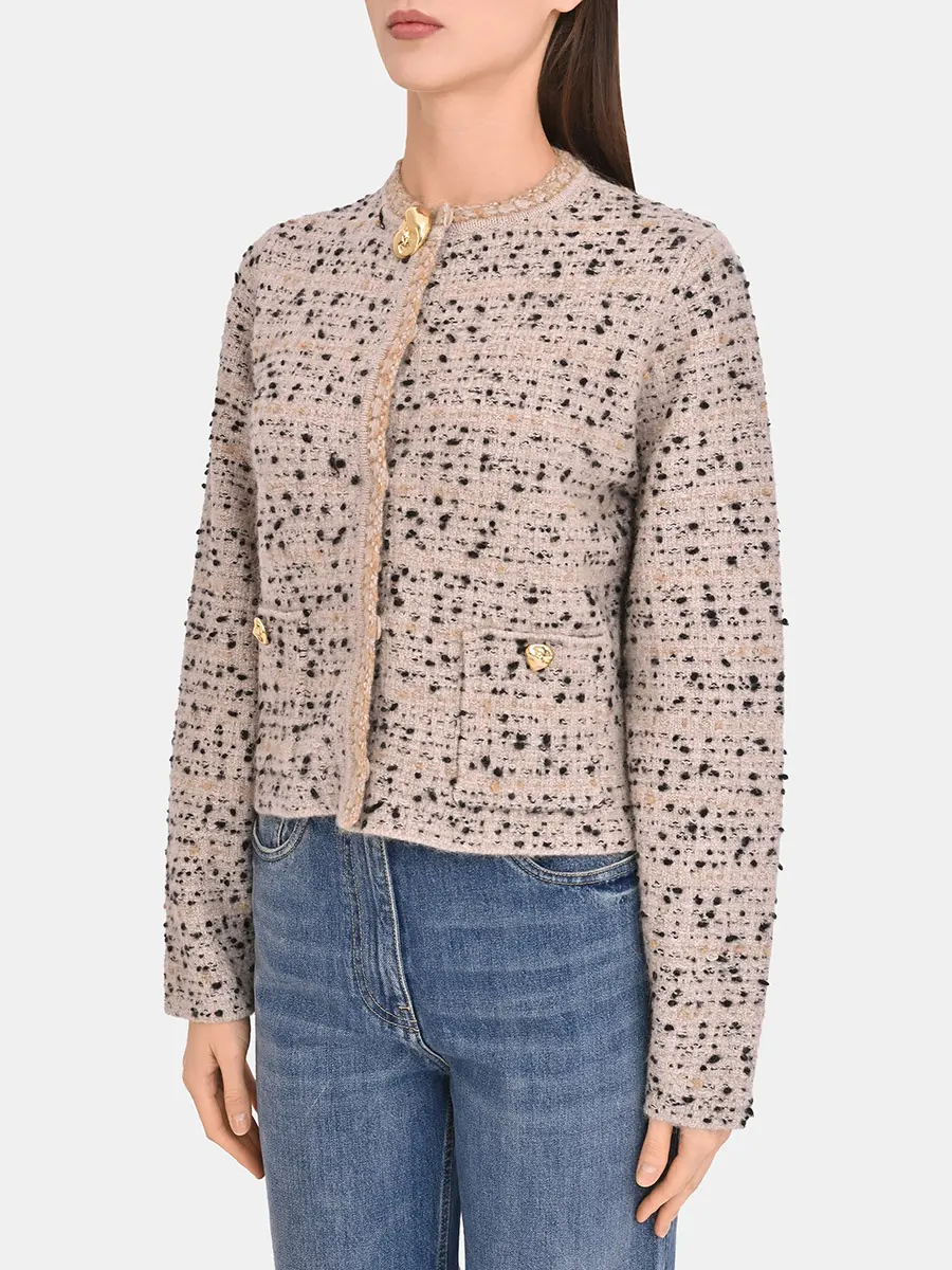 Жакет твидовый