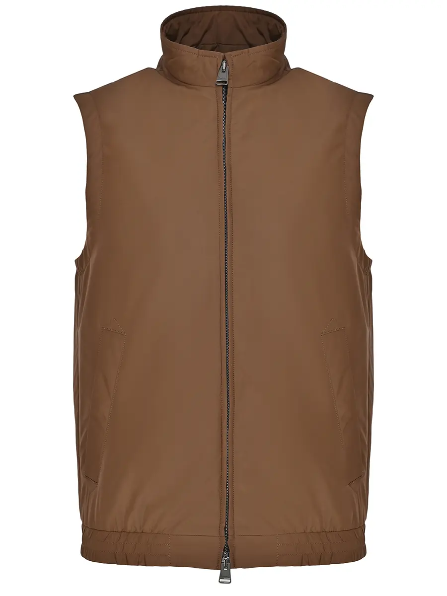 Жилет однотонный